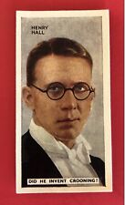 1935 HENRY HALL Godfrey Phillips IN THE PUBLIC EYE Tobacco Card #21 BANDLEADER picture