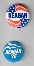 Pair of Ronald Reagan for President Campaign Buttons from 1976 Primaries picture