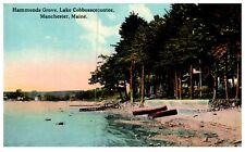 Hammonds Grove Lake Cobbosscecontee Manchester, ME Maine Vintage 1919 Postcard picture
