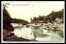 Dells of the Wisconsin River Postcard Sliding Rock Posted 1909 Steamer     pc165 picture