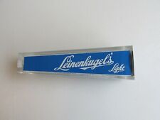 Vintage Hard To Find Leinenkugel's Light Four-Sided Acrylic Beer Tap Handle NEW picture
