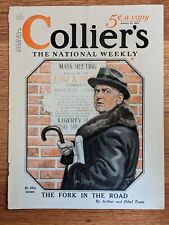 January 13 1923 Collier's COVER ONLY International Motor Trucks ad on back picture