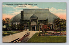 Postcard Pittsburgh PA Phipps Conservatory Schenley Park Flowers picture