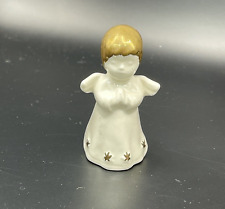 Vintage GOEBEL Christmas Angel Porcelain Figurine Gold Stars Holidays Germany picture