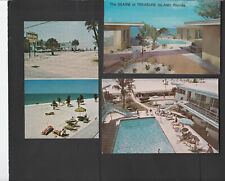 3 vintage Treasure Island Florida Motel postcards  Seaire , Birdsong , Jamaican picture