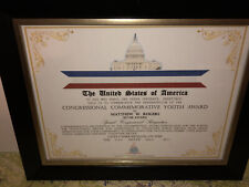 CONGRESSIONAL COMMEMORATIVE SILVER YOUTH AWARD CERTIFICATE Type-1 picture