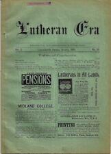 LUTHERAN ERA 1895 VOL 3 CHURCH NEWSPAPER LEAVENWORTH KANSAS REV JOSEPH W KIMMEL picture