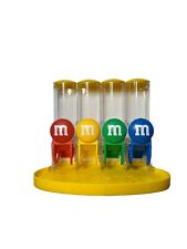 M&M's World Four Tube Yellow Candy Dispenser 4 colors Red, Yellow, Green, Blue picture