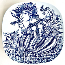 Bjorn Wiinblad Sophie Plate Danish Ceramic Art Garden Flowers Mid-Century MCM DE picture