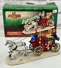 2000 Lemax Coventry Cove Village Volunteer Firefighters Horse Carriage picture
