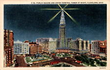 Public Square, Union Terminal Tower, Cleveland, Ohio, General Moses Postcard picture