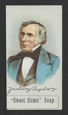 c1880's H600 Larkin Trade Card - Sweet Home Soap Presidents - Zachary Taylor picture