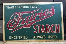 Antique Fairies Sweet Scented Starch Cardboard Sign Cross Chicago picture