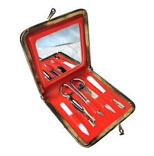 Vintage Gold 5 Piece Manicure Set With Mirror picture