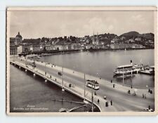 Postcard Seebrücke und Schweizerhofquai Lucerne Switzerland picture