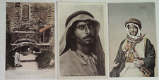 1910's JERUSALEM POSTCARDS 3 POSTCARDS UNMAILED SOLDIER picture