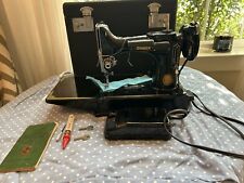 singer featherweight sewing machine 221 With Carrying Case, Accessories And Keys picture