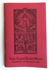 LATIN-ENGLISH BOOKLET MISSAL for Praying Traditional Catholic Mass Illustrations picture