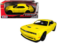 2018 Dodge Challenger SRT Hellcat Widebody Yellow 1/24 Diecast Model Car by picture
