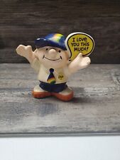 Vintage 1981 Wallace Berrie Ozzie I Love You This Much Ceramic Rainbow Figure picture