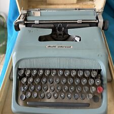 🔥Vintage Olivetti Underwood Studio 44 Manual Typewriter w/ Case Barcelona Spain picture