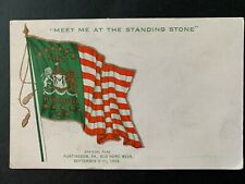 Postcard Huntingdon PA - c1909 Official Flag - 