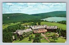 Skytop PA-Pennsylvania, Aerial View Skytop Club, Antique Vintage c1962 Postcard picture