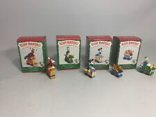 NEW 1998 Hallmark Merry Miniatures Mickey's Express Holiday Train Set of 4 picture