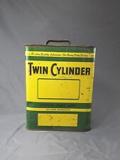VINTAGE JOHN DEERE TWIN CYLINDER 2 GALLON GEAR OIL SAE 90-90W DEALER OIL CAN picture