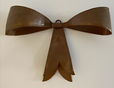 HTF Vintage 1988 Copper Bow Wall Decor Signed by Michael Bonne 13x8.5x3