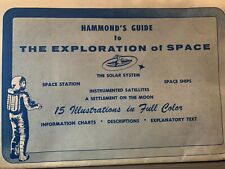 Hammond's Guide To The EXPLORATION OF SPACE 1959/1960 two-sided approx 27x39 picture
