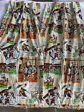 Vintage Sports Camp Curtains Pinched Pleats And Hooks Mid Length MCM Colorful picture