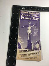1963 Black Hills Passion Play w Josef Meier as Jesus Brochure Spearfish SD   picture