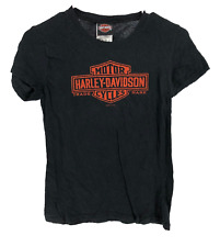 Harley-Davidson Mt McKinley Denali Park Alaska T-Shirt Women's Size Medium Black picture