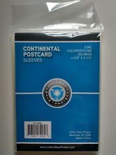 CSP Postcard Sleeves Protectors Package of 100 No PVC NIP 2 mil 3 11/16 x 5 3/4 picture