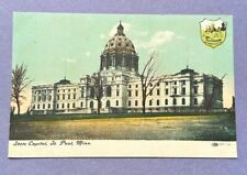 Postcard, State Capitol, St. Paul MN, Minnesota, 1908, Dome Building picture