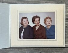 Vintage Photograph Of 3 Women In Folder Envelope  picture