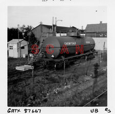 3H679 RP 1960s UNION CARBIDE CHEMICALS RAILROAD TANK CAR #GATX 87667 picture