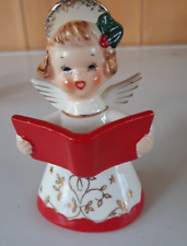 Vintage Napco Christmas Angel Bell Choir Girl Songbook Japan National Potteries picture