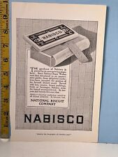 1910's Nabisco Sugar Wafer Biscuit Print Advertisement picture