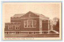c1920 Library Building Hebrew Union College Cincinnati Ohio OH Vintage Postcard picture