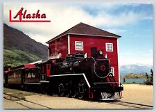 Scenic White Pass and Yukon Route Railroad Steam Locomotive Alaska 6x4 Postcard picture