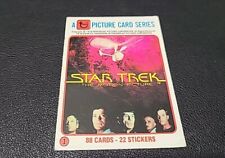 1979 Topps Star Trek The Motion Picture Card #1 Checklist picture