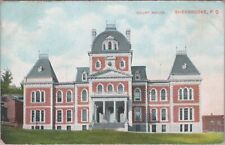 Court House in Sherbrooke P.Q. Quebec 1908 Postcard picture