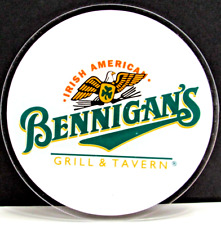 🍀 BENNIGAN'S Tavern Advertisement Round Plexiglass Sign 10