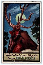 Ullman Signed Postcard BPOE Masonic Trick Art Rice Lake Wisconsin WI c1910's picture