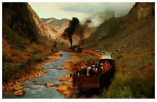 Train hauling Tourist to Silverton CO at Animas Canyon San Juan Mountains  picture
