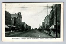 Brockport NY-New York, Main Street Looking North, State St Vintage Postcard picture