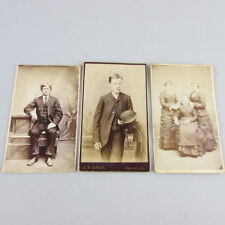 Lot of 3 CDV Antique Photo Card carte de visite Decorah Iowa Ia picture