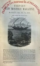 1873 Oceanography Life Under the Ocean Wave illustrated picture